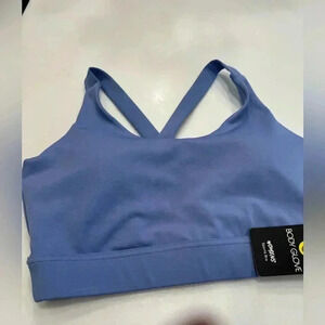 Body glove sports bra removable pads blue size large brand new with tags